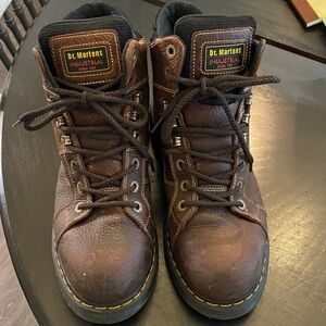 Dr. Martens Industrial Brown Steel Toe Boots